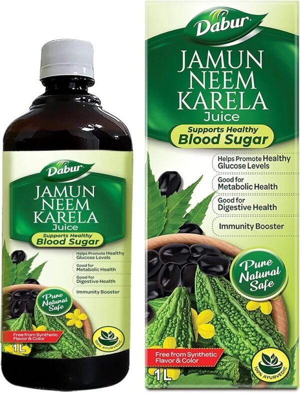 Home dabur jamun neem karela juice